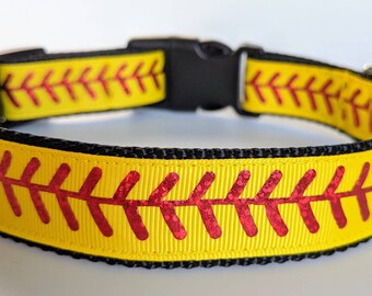 Softball dog collar Clearance