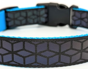 Stealth Rainbow Reflective Dog Collar