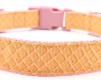 Waffle Dog Collar / Waffle Cone Ice Cream / Food Treats Snack