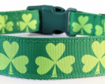 four leaf clover dog collar
