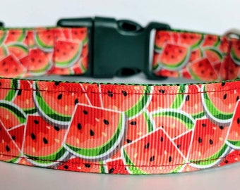 Watermelon Dog Collar / Summer Dog Collar / Food Dog Collar