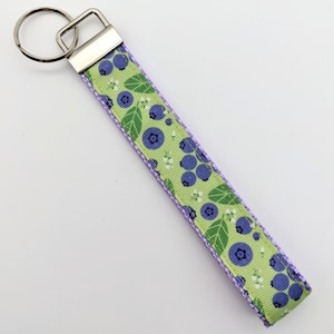 Custom Ribbon Key Fob / Key Chain Holder You pick the design image 3