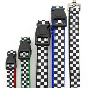 Checkered Flag Dog Collar / Racing / Race Car image 2