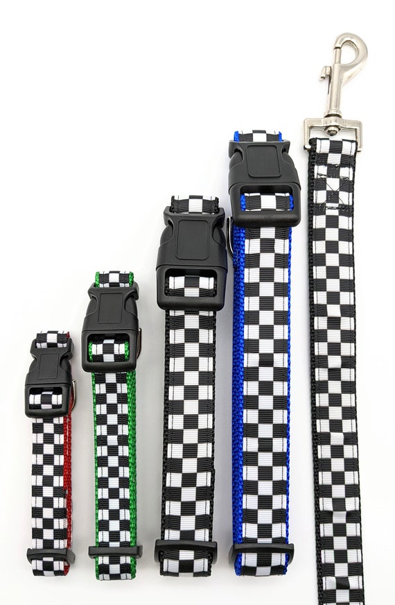Checkered Flag Dog Collar Racing Race Car Etsy UK