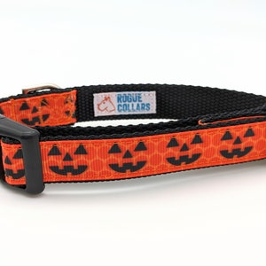 Jack O' Lantern Dog Collar / Pumpkin Dog Collar / Halloween Dog Collar image 5