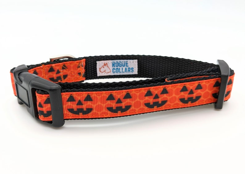 Jack O' Lantern Dog Collar / Pumpkin Dog Collar / Halloween Dog Collar image 5