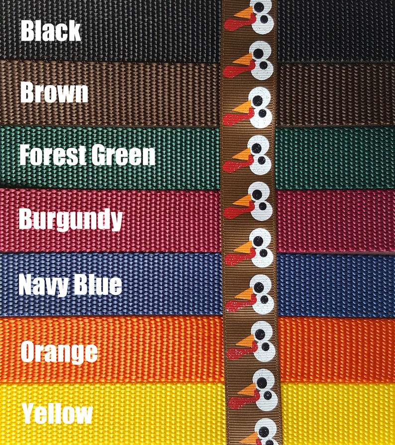 Gobbles the Turkey Dog Collar / Thanksgiving Dog Collar / Fall Dog Collar image 6