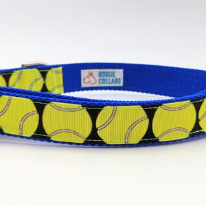 Tennis Ball Dog Collar / Yellow Tennis Ball image 6