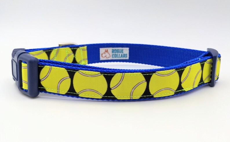 Tennis Ball Dog Collar / Yellow Tennis Ball image 6