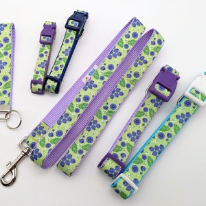 Blueberry Dog Collar / Blueberries Berry Fruit Food image 8