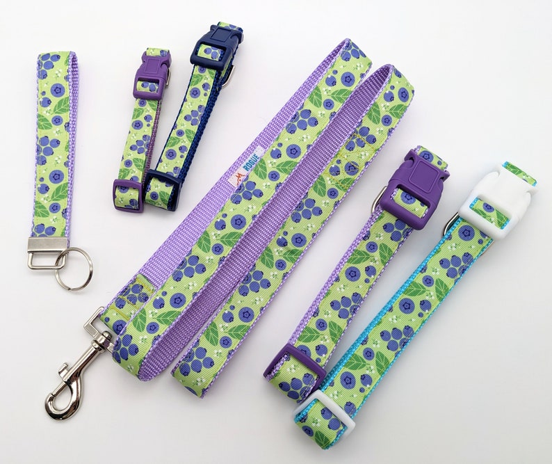 Blueberry Dog Collar / Blueberries Berry Fruit Food image 8