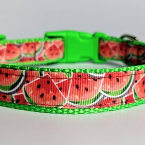 Watermelon Dog Collar / Summer Dog Collar / Food Dog Collar image 5