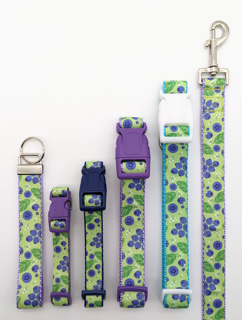 Blueberry Dog Collar / Blueberries Berry Fruit Food image 2