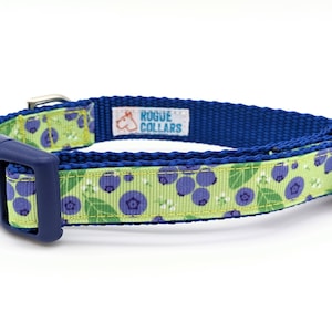 Blueberry Dog Collar / Blueberries Berry Fruit Food image 5