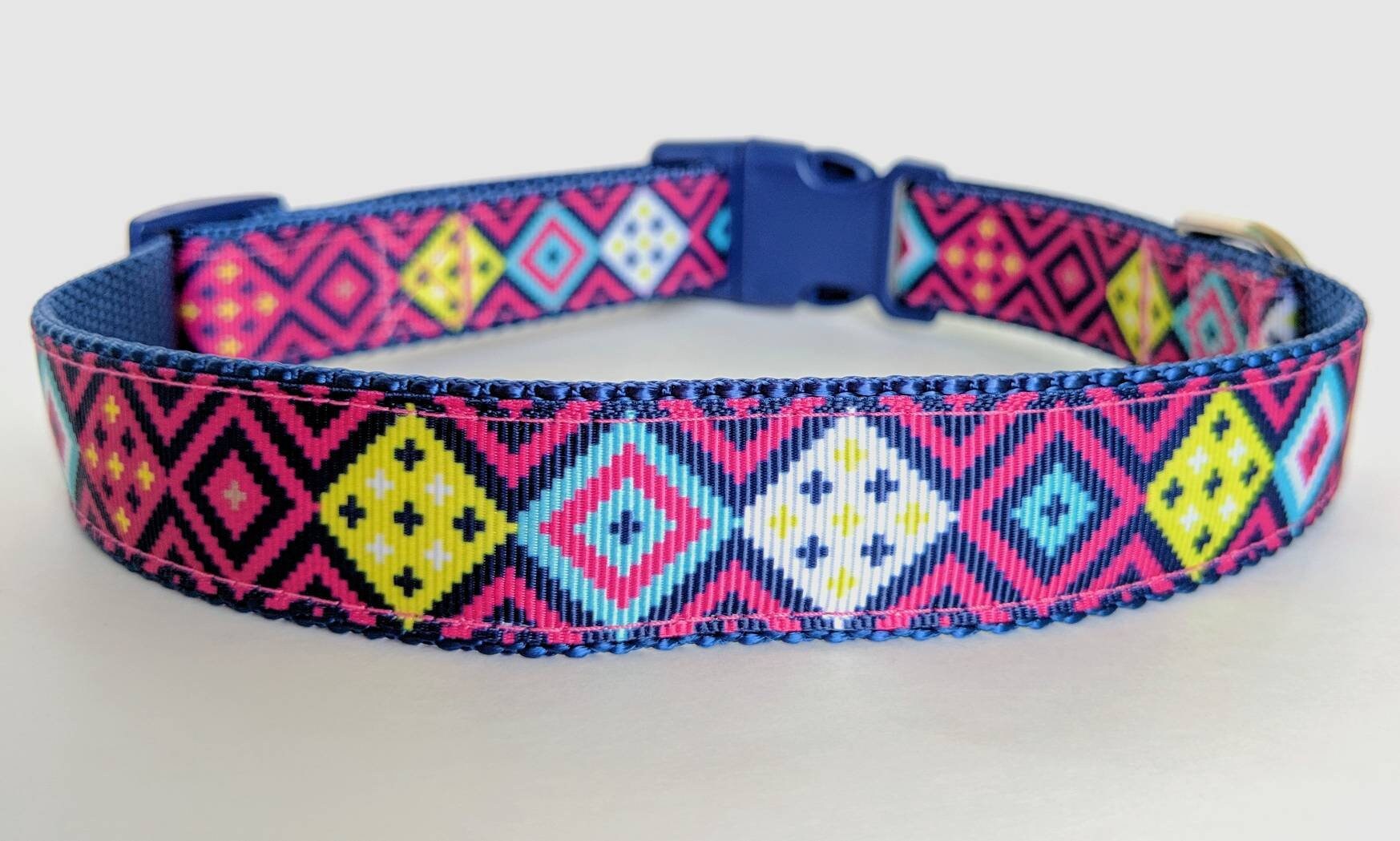 Pink Southwest Dog Collar Etsy