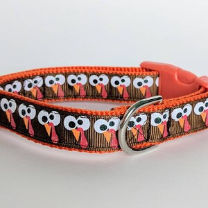 Gobbles the Turkey Dog Collar / Thanksgiving Dog Collar / Fall Dog Collar image 4