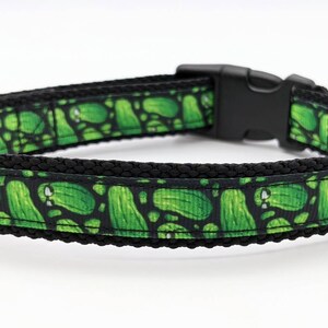 Cool Pickles Dog Collar / Dill Pickle Cucumber Foodie Dog Gift image 5