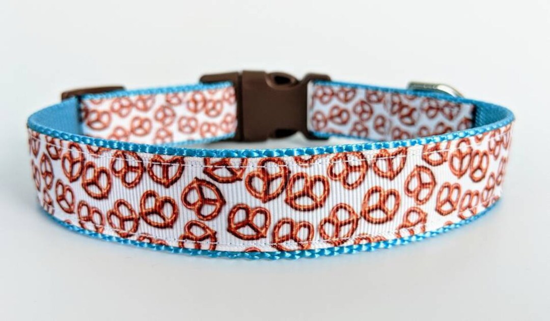 Pretzel Day Dog Collar / Mini Pretzel Foodie Dog Collar Etsy