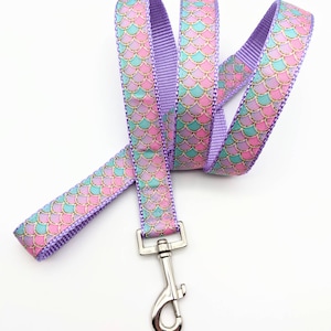 Pink Mermaid Scales Dog Collar / Summer Beach Dog Collar image 8