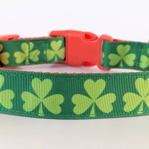 Shamrock Dog Collar / Lucky Irish Clover St. Patrick's Day Dog Collar image 6