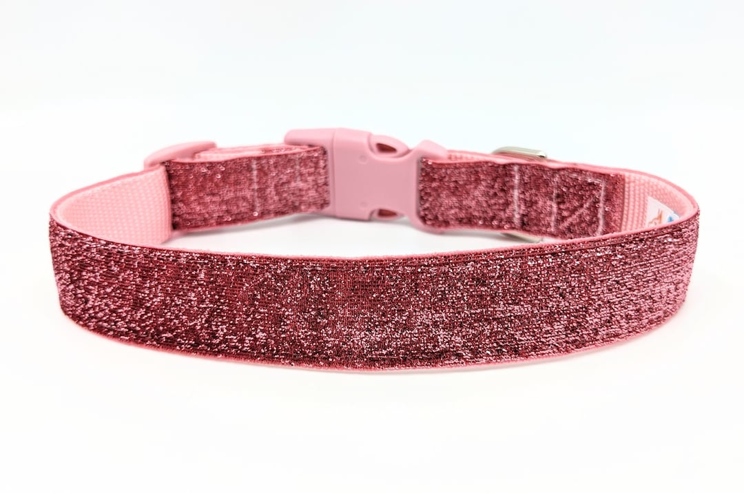 Bubblegum Pink Sparkle Dog Collar / Glitter Dog Collar / Baby Etsy