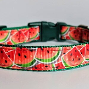 Watermelon Dog Collar / Summer Dog Collar / Food Dog Collar image 4