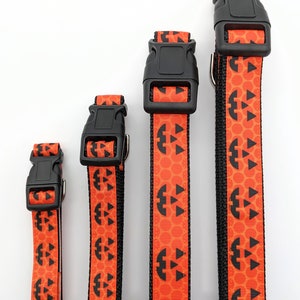 Jack O' Lantern Dog Collar / Pumpkin Dog Collar / Halloween Dog Collar image 2