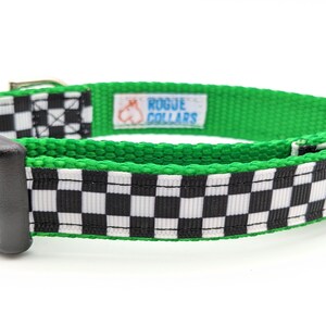 Checkered Flag Dog Collar / Racing / Race Car image 4