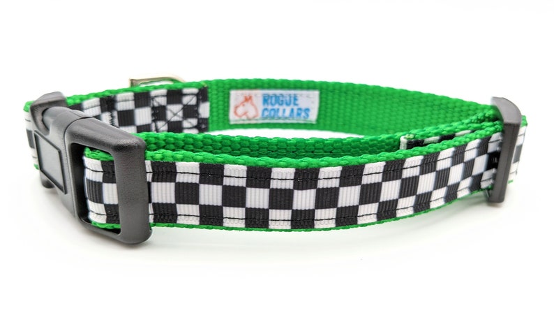 Checkered Flag Dog Collar / Racing / Race Car image 4