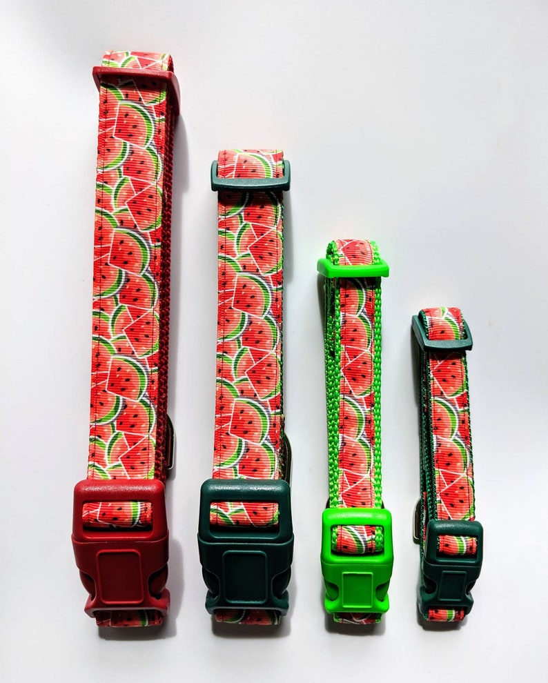 Watermelon Dog Collar / Summer Dog Collar / Food Dog Collar image 2