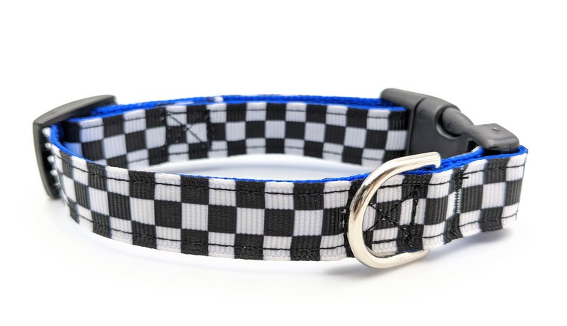 Checkered Flag Dog Collar / Racing / Race Car image 3