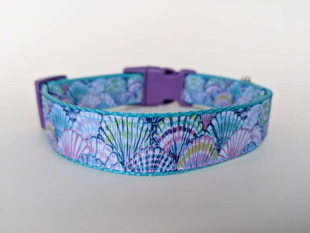 Seashells Dog Collar / Beach Dog Collar / Summer Dog Collar / Ocean Dog