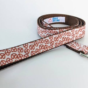 5 Foot Custom Ribbon Leash Pretzel Day