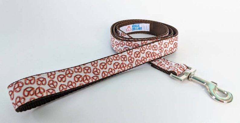 5 Foot Custom Ribbon Leash Pretzel Day