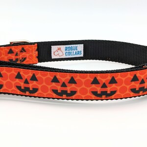 Jack O' Lantern Dog Collar / Pumpkin Dog Collar / Halloween Dog Collar image 6