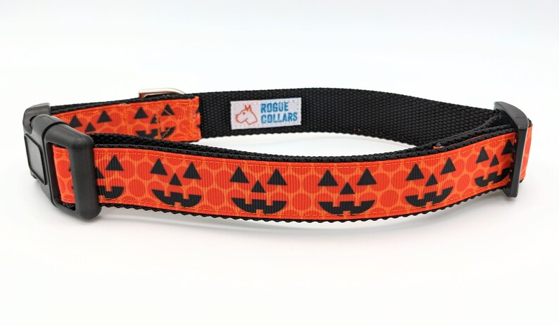 Jack O' Lantern Dog Collar / Pumpkin Dog Collar / Halloween Dog Collar image 6