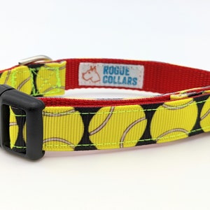 Tennis Ball Dog Collar / Yellow Tennis Ball image 4