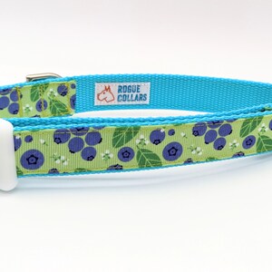 Blueberry Dog Collar / Blueberries Berry Fruit Food image 6