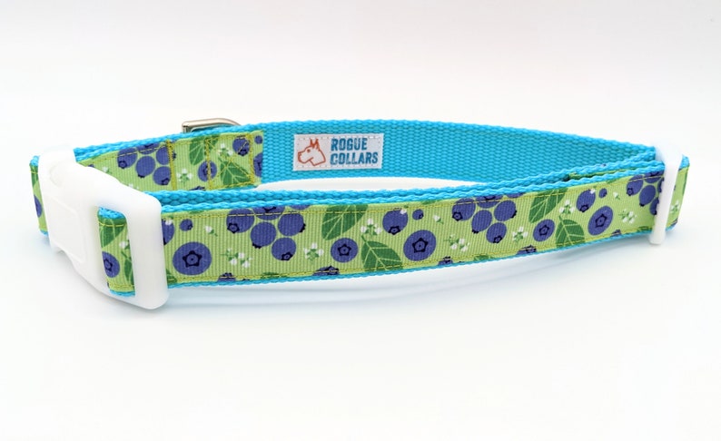 Blueberry Dog Collar / Blueberries Berry Fruit Food image 6