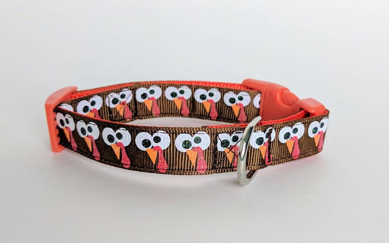 Gobbles the Turkey Dog Collar / Thanksgiving Dog Collar / Fall Dog Collar image 3