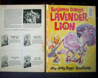 Benjamin Dilley's Lavender Lion, Jolly Roger Bradfield, Very Rare 1968 Vintage Children's Book