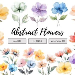 Paquete de 35 imágenes prediseñadas de flores abstractas png, imágenes prediseñadas de flores abstractas, imágenes prediseñadas de flores png, imágenes prediseñadas de flores de acuarela, imágenes prediseñadas de estampado de flores png