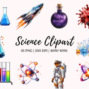 Pacote de clipart de ciências png, clipart de equipamentos científicos, clipart de adesivos científicos, clipart de professor de ciências png, clipart de professor png, clipart de laboratório