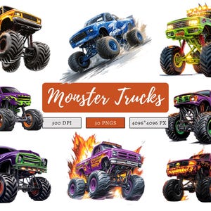 watercolor trucks
monster truck png
truck clipart
monster truck
truck sublimation
racing clipart
monster truck art
offroad png
offroad clipart
extreme vehicle
hot wheels
car clipart bundle
big truck clipart