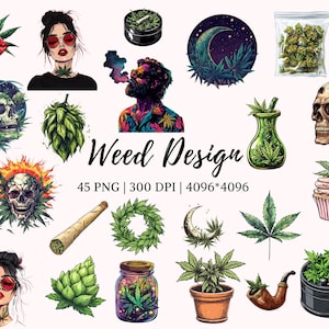 Pacote de clipart de cannabis png, clipart de erva daninha png, erva daninha png, cannabis png, clipart de folha, stoner girl clipart png, clipart de cannabis