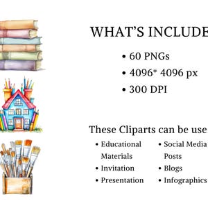 watercolor clipart
back to school png
school supplies png
teachers clipart set
stationary clipart
retro school clipart
school bus clipart
pastel school png
kids craft and art
cute school supplies
cute classroom png
cute school sticker
school graphics