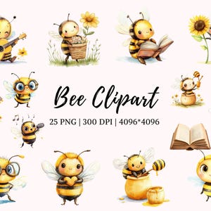 Bienen Clipart Png Bundle, Honigbiene Clipart Bundle, Biene Png Bundle, Biene Png, Wabe Png, Bee Clipart, süße Biene Clipart, Hummel Clipart