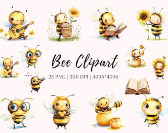Bee Clipart png Bundle, Honey Bee Clipart Bundle, Bee png Bundle, Bee png, Honeycomb png, Bee Clipart, Cute Bee Clipart, Bumblebee Clipart