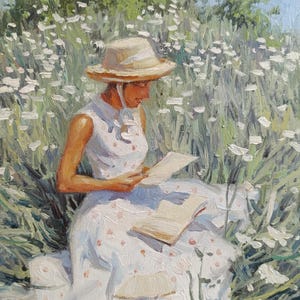 Pintura al óleo original en miniatura sobre cartón. ¡No es una impresión! Hecha a mano. Realizada en colores suaves y pastosos. Complementa perfectamente tu interior.