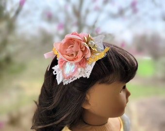 18" Doll Hair Piece | The Angel's Love Hair Pin | Fable Dollwear
